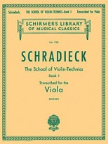 Escuela de la técnica del violín, libro I. Transcrito para viola.