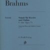 Sonata para violín y piano, G mayor, Op. 78